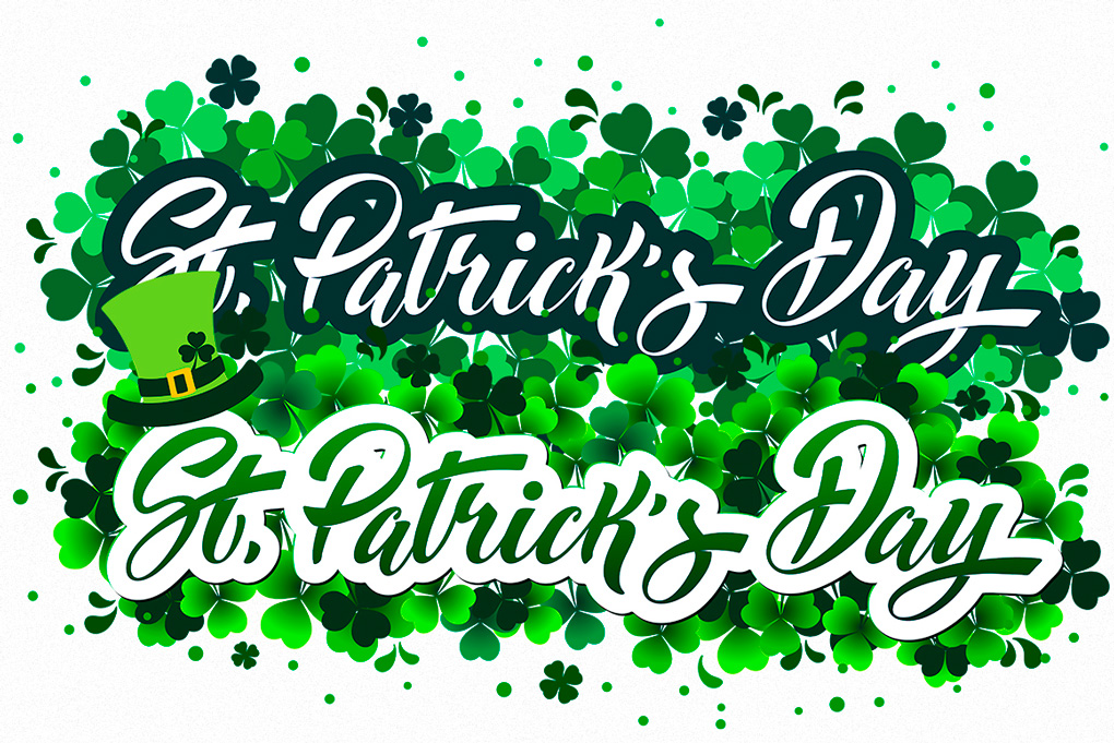 Patrick day lettering