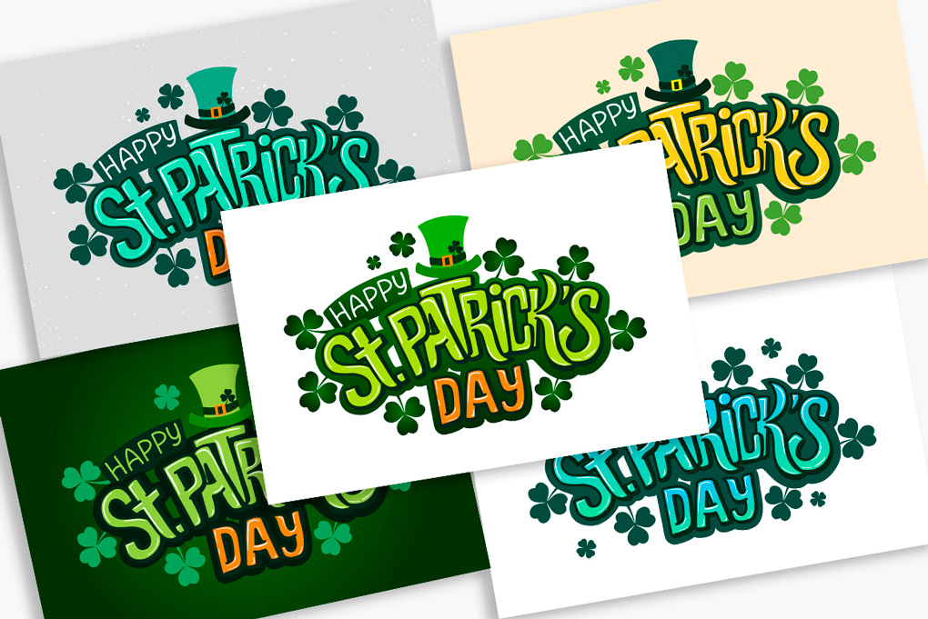 Набор иллюстраций Patrick Day Lettering