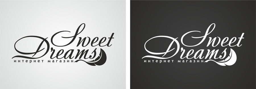Разработка логотипа для интернет магазина Sweet Dreams