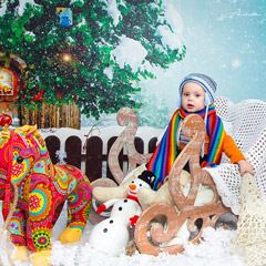 Новогодняя детская и семейная фотосессия. Фотограф Вихарева Алёна