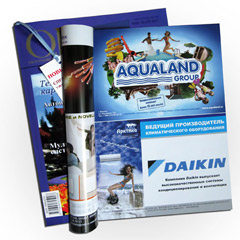 Дизайн рекламного модуля Aqualand Group весна 2012