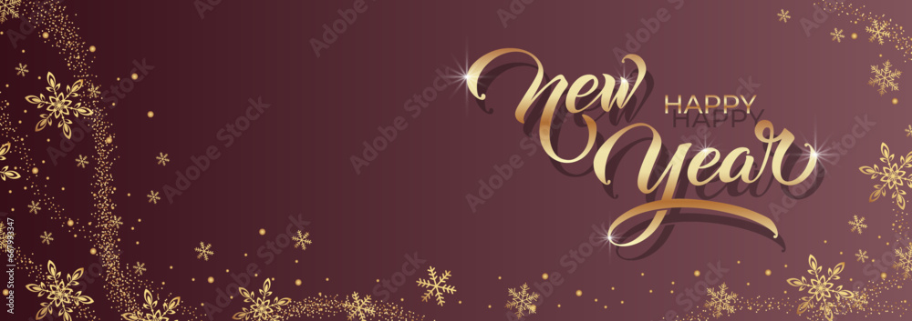 Happy New Year Lettering