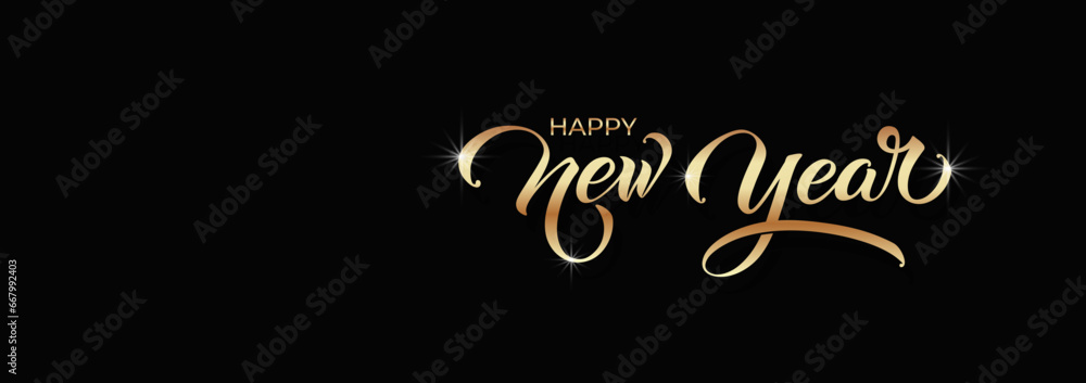 Happy New Year Lettering