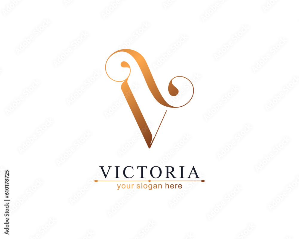 V monogram logo