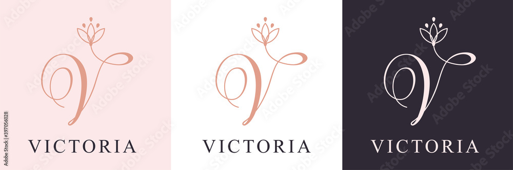 V monogram logo