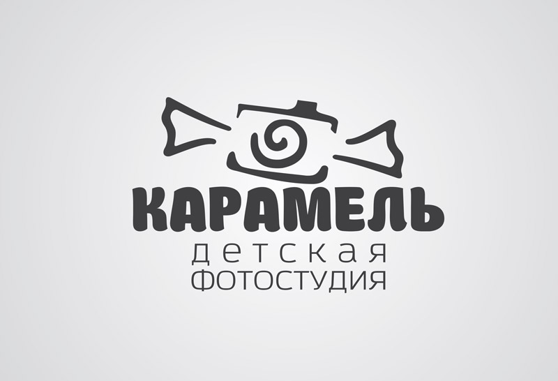 Разработка логотипа для детской фотостудии Карамель