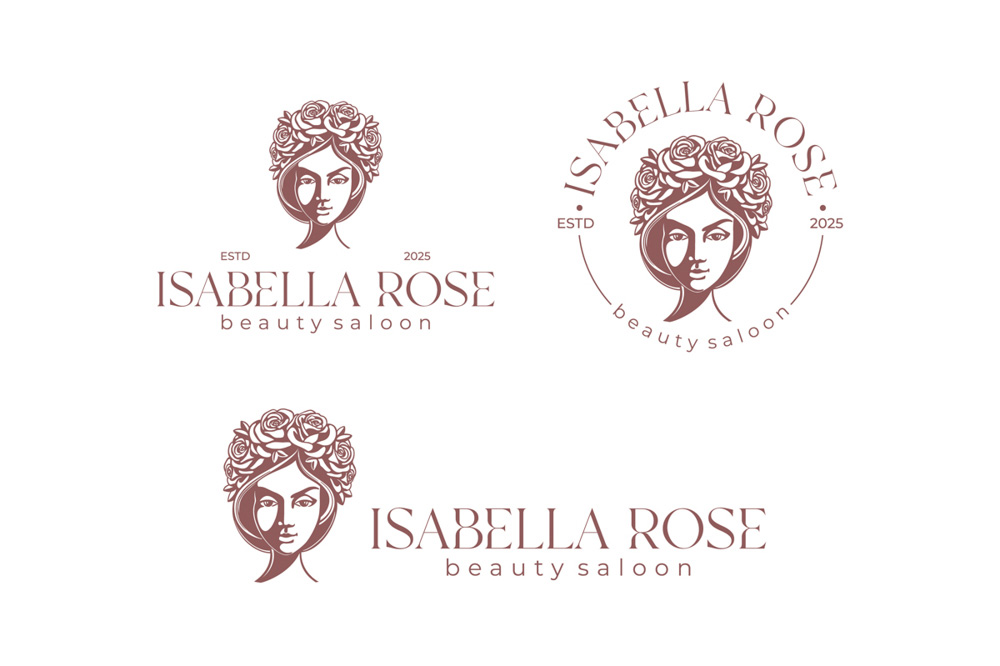 Logo woman rose