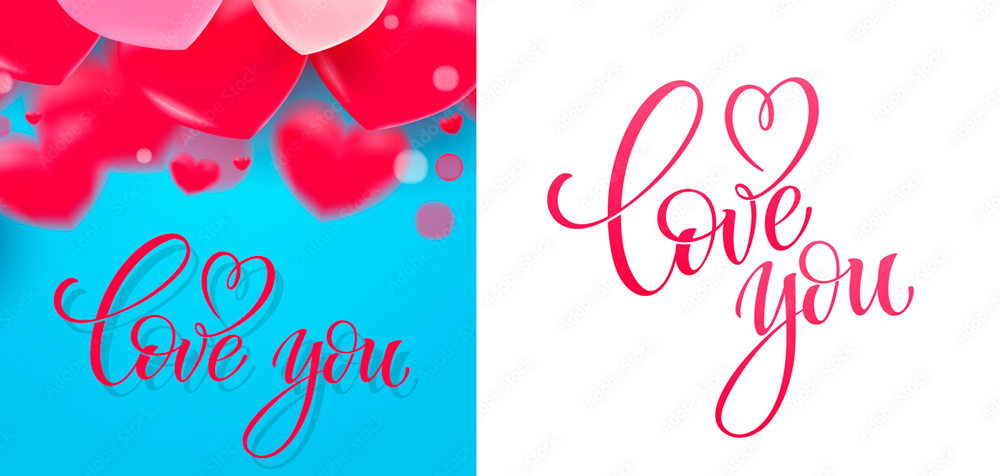 Love lettering – Надпись Love