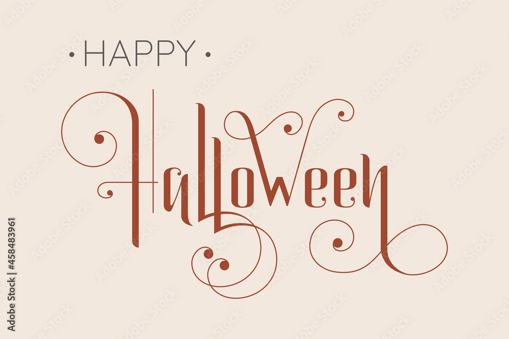 Halloween lettering