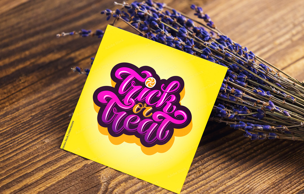 Trick or treat lettering