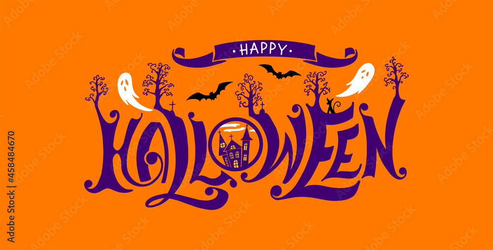 Halloween lettering