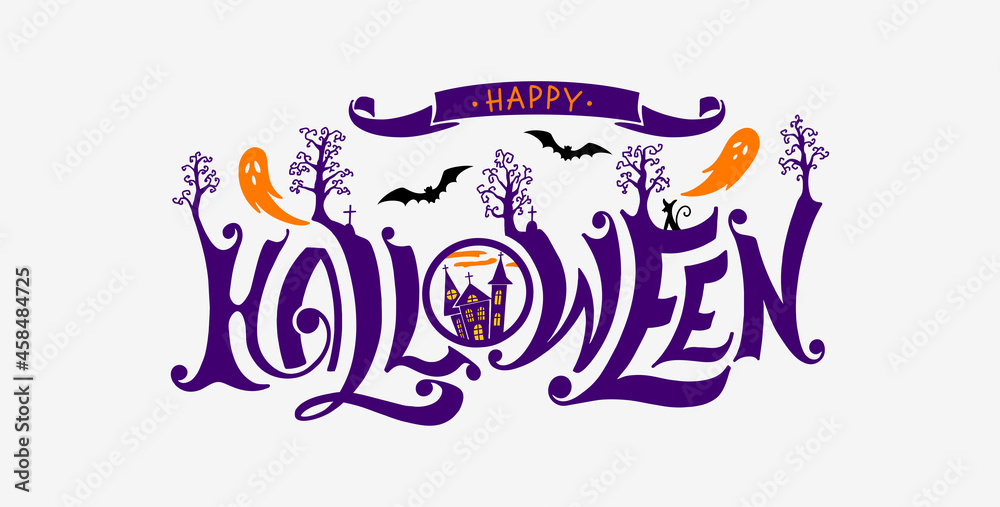 Halloween lettering