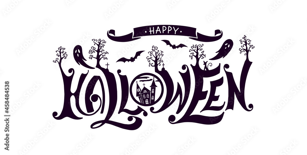 Halloween lettering