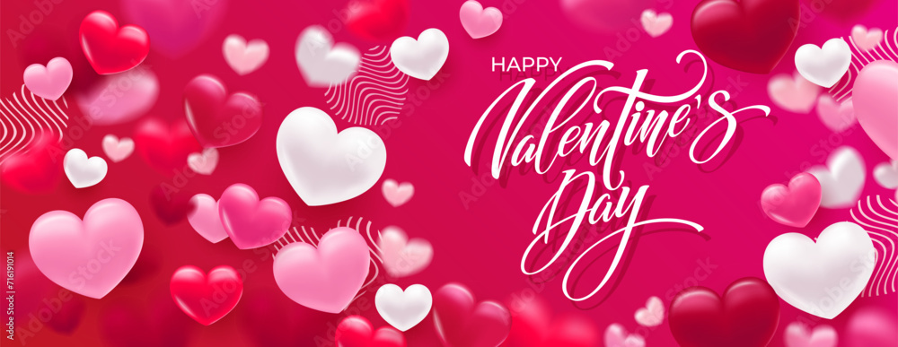 Happy Valentines day lettering