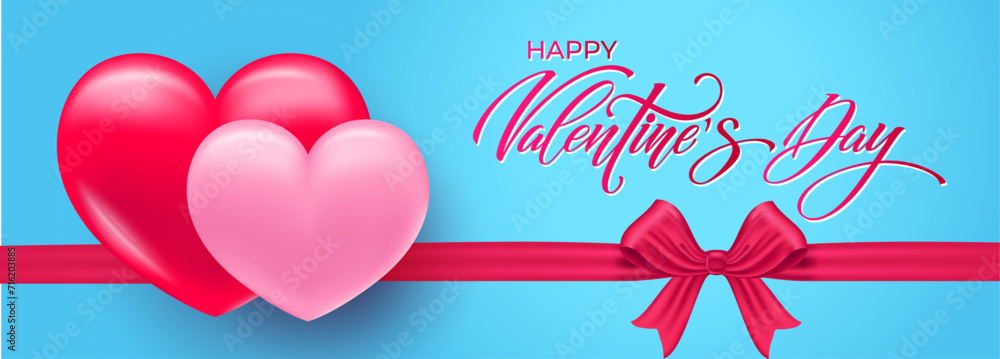 Happy Valentines day lettering