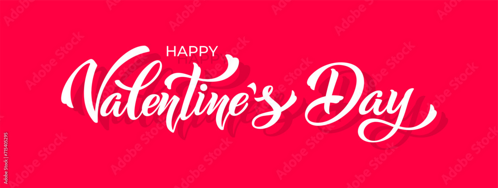 Happy Valentines day lettering