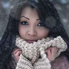 Зимний портрет. Фотограф Вихарева Алена