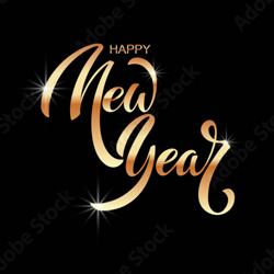 Happy New Year Lettering 1