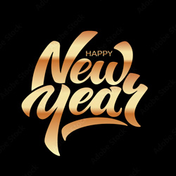 Happy New Year Lettering 2