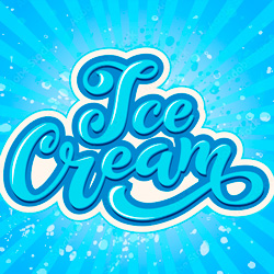 Ice cream lettering Мороженное