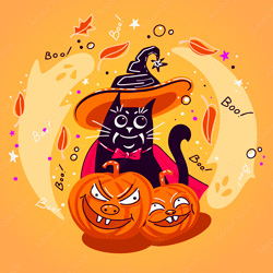 Halloween lettering и иллюстрация 9