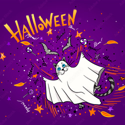 Halloween lettering и иллюстрация 10