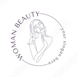 Стоковый логотип Beauty woman 1