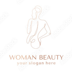 Стоковый логотип Beauty woman 3