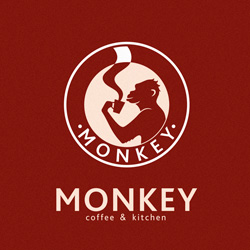 Логотип и логобук для кофейни Monkey